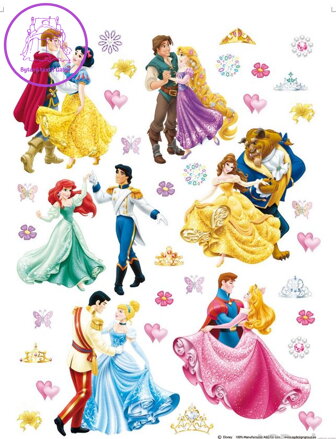 Samolepící dekorace dětská Disney Princezny - DK 1774-2022