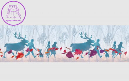 Samolepící bordura do dětského pokoje Disney Frozen - WBD 8160