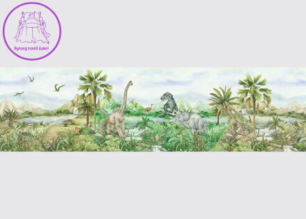  Samolepící bordura do dětského pokoje Dino -  WB933 - 002