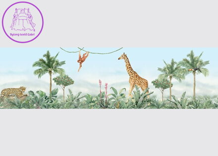  Samolepící bordura do dětského pokoje Džungle - WB929 - 009
