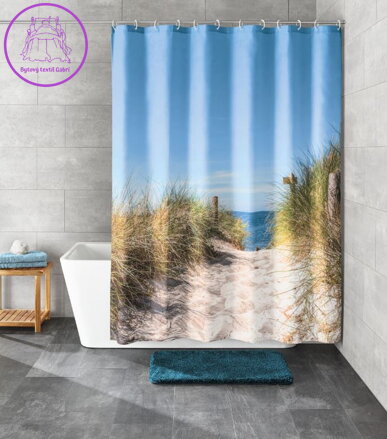 Koupelnový textilní závěs 180x200cm - Borkum 2024