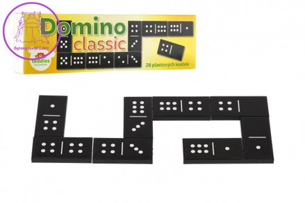 Domino Classic 28ks společenská hra plast v krabičce 21x6x3cm