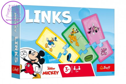 Hra Links skládanka Mickey Mouse a přátelé 14 párů vzdělávací hra v krabici 21x14x4cm