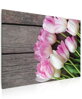 Obraz Tulipány na dřevě