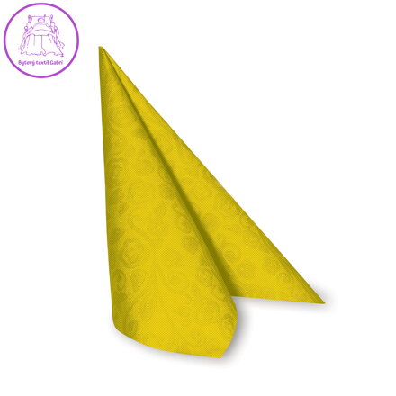 Obrousky Premium  40 x 40 cm dekor R" žluté /50ks/