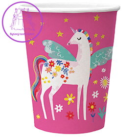 Papírový pohár PAW Eco 250 ml Fairy Unicorn / 10 ks