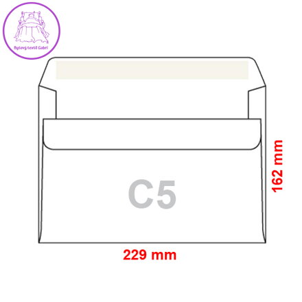 Obálky C5 162x229 mm samolepicí s krycí páskou