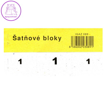 Šatnový blok 14,5 x 4 cm (89)