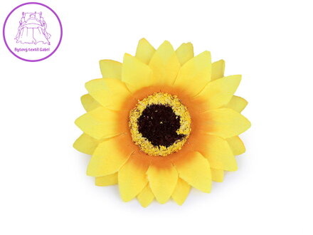 Umělý květ slunečnice Ø70 mm