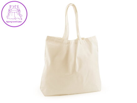 Textilní taška bavlněná k domalování / dozdobení 49x40 cm
