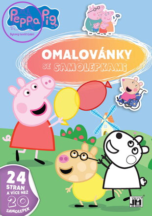 JIRI MODELS Omalovánky A4 se samolepkami prasátko Peppa Pig