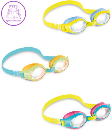 INTEX Brýle dětské plavecké vícebarevné Play 3 barvy na kartě 55611