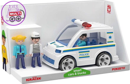 EFKO IGRÁČEK MultiGO Trio Policie set auto + 3 figurky s doplňky