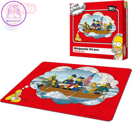 EFKO Puzzle The Simpsons Pánská jízda skládačka 21x15cm 54 dílků v krabici