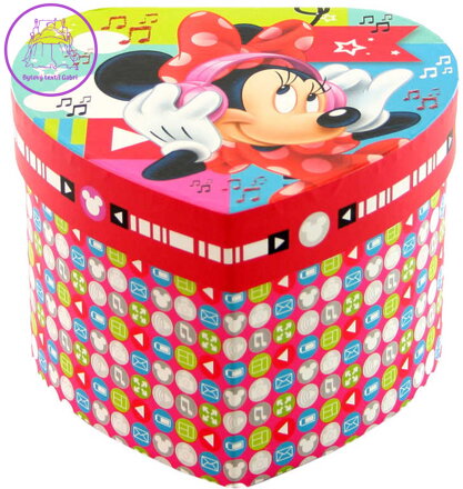 Šperkovnice dětská Disney Minnie Mouse srdce se zrcátkem karton
