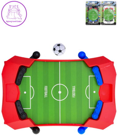 Hra Fotbal stolní malý pinball set s míčem 3 barvy plast *SPOLEČENSKÉ HRY*