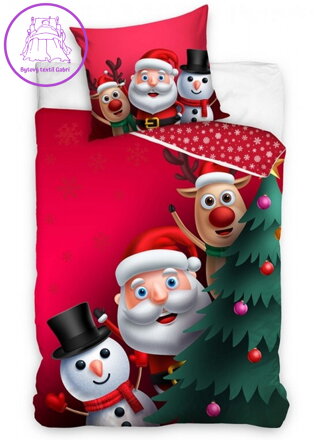TipTrade Vánoční povlečení bavlna Pozdravy ze Severního Pólu 140x200, 70x90 cm