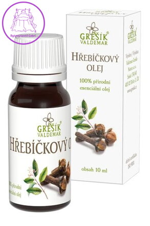 Hřebíčkový olej 10 ml GREŠÍK Přírodní esenciální olej