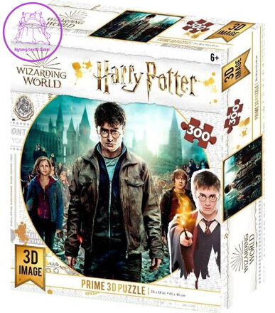 PRIME 3D Puzzle Harry Potter: Harry, Herminona & Ron 3D XL 300 dílků