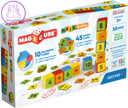 GEOMAG Magnetické kostky Magicube Math 55 kostek