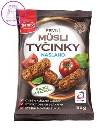 Musli tyčinky naslano rajče,bazalka 55g Semix 1084