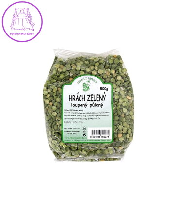 Hrách zelený půlený 500g ZP 148