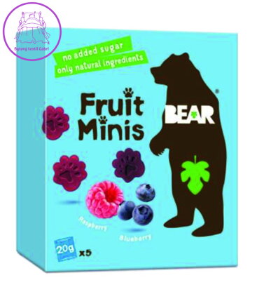 Bear minis malina - borůvka 5x20g 5142