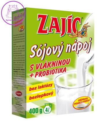 Sojový nápoj s vlákninou Zajíc 400g Mogador 2792