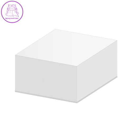 Blok kostka bílá 9x9x5 cm - lepená