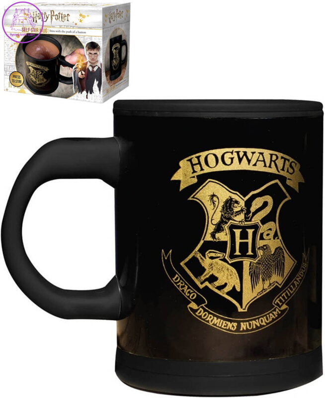 Hrnek kouzelný míchací Harry Potter 315 ml černý Hogwarts v krabici