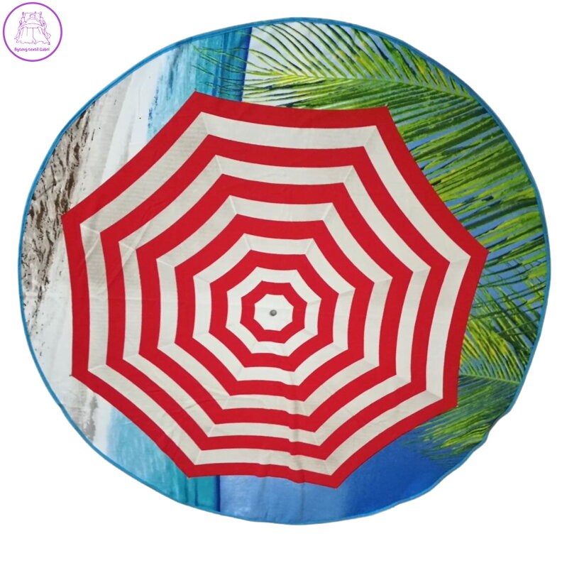 Jahu Plážová osuška kruh Slunečník pr.150 cm