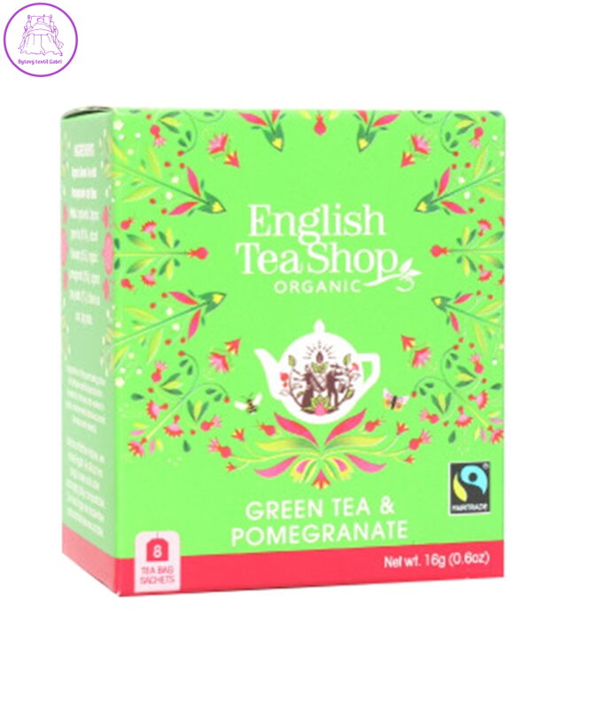 English Tea Shop - Zelený čaj s granátovým jablkem BIO 8x1,6g 5047