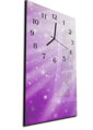 Nástěnné hodiny 30x60cm - Abstraktní fialová záře