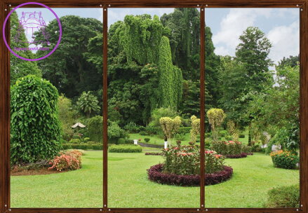 Fototapeta vliesová premium collection - FTNS 2456 Japonská zahrada 360x270cm - 4 dílná