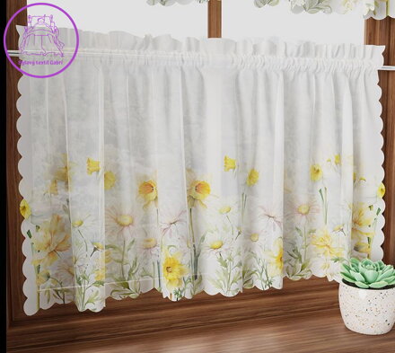 Voálová vitrážková záclona s potiskem 100x40cm Gabri- P00208 WIOSENNA POLANA Voálová vitrážková záclona s potiskem 100x40cm Gabri- P00208 WIOSENNA POLANA