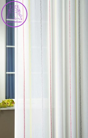 Metrážové záclony pruhované batist výška 300cm Mad-Ludovika ( mnoho barev ) 2024