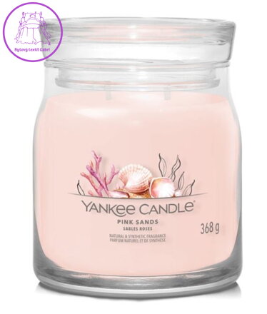 YANKEE CANDLE SIGNATURE STŘEDNÍ - PINK SANDS 368g