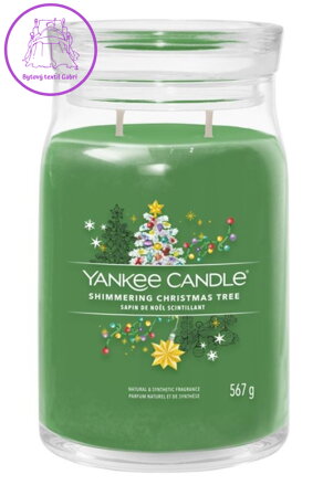 YANKEE CANDLE SIGNATURE VELKÝ - SHIMMERING CHRISTMAS TREE  567g