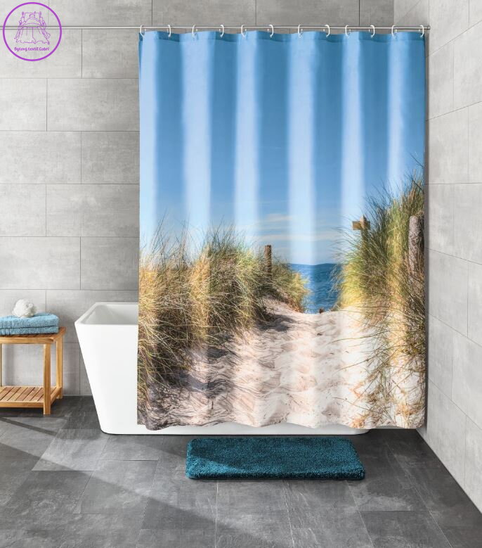 Koupelnový textilní závěs 180x200cm - Borkum 2024