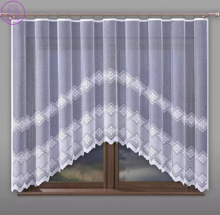 Záclona kusová oblouková 300x150cm W-Kostka
