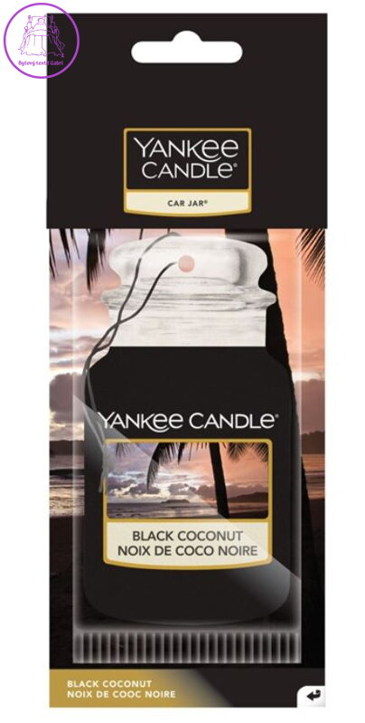 YANKEE CANDLE PAPÍROVÁ AUTO VISAČKA - BLACK COCONUT VŮNĚ DO AUTA