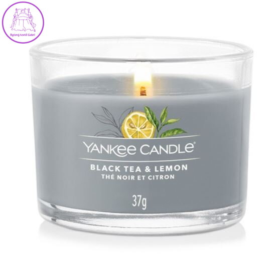 YANKEE CANDLE VOTIVNÍ SVÍČKA PLNĚNÁ VE SKLE - BLACK TEA & LEMON