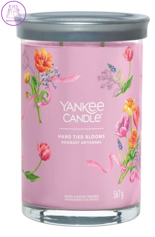 YANKEE CANDLE SIGNATURE TUMBLER VELKÝ - HAND TIED BLOOMS 567g Výprodej