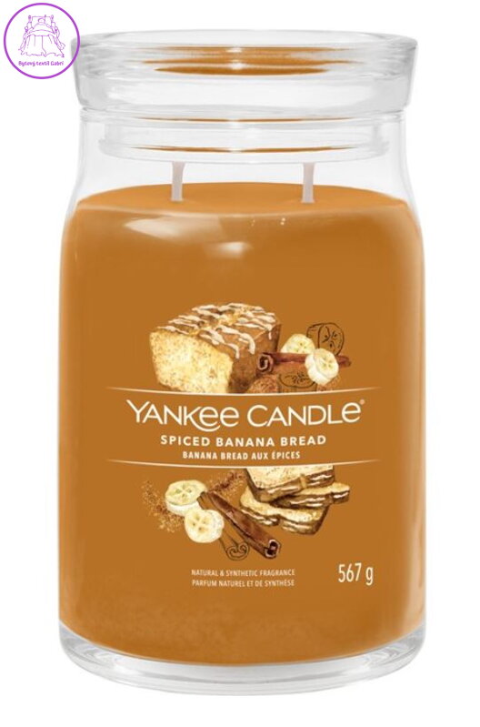 YANKEE CANDLE SIGNATURE VELKÝ - SPICED BANANA BREAD 567g