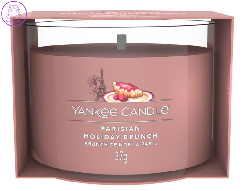 YANKEE CANDLE VOTIVNÍ SVÍČKA PLNĚNÁ VE SKLE - PARISIAN HOLIDAY BRUNCH