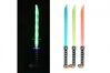 Meč svítící plast 66cm na baterie se zvukem se světlem 3 barvy