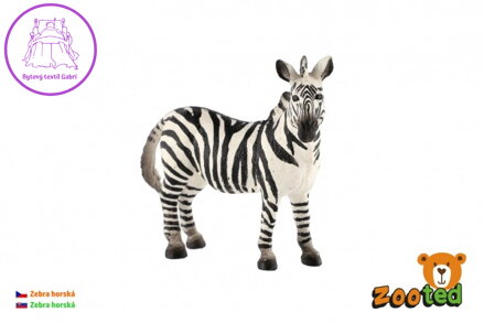 Zebra horská zooted plast 11cm v sáčku