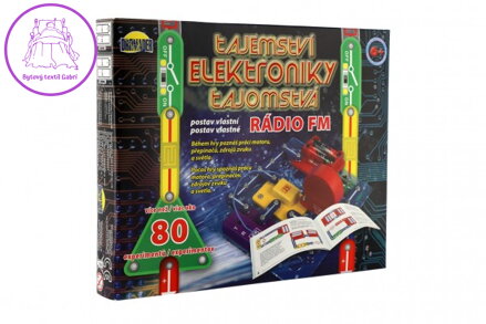 Tajemství elektroniky - Rádio 80 experimentů na baterie v krabici 30x24,5x3,5cm od 6 let