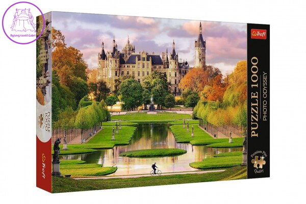 Puzzle Premium Plus - Photo Odyssey: Zámek Schwerin, Německo 1000 dílků 68,3x48cm v krab 40x27cm