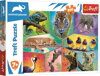 TREFL PUZZLE Animal Planet Svět exotických zvířat 48x34cm skládačka 200 dílků